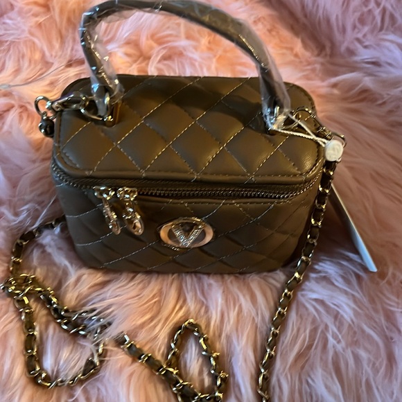 Valentino Orlandi Handbags - Valentio Orlandi Mini Square Train-case handbag Brown Color🌺